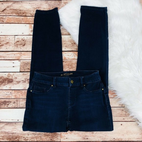 Chico's Platinum Pull On Skinny Jeans Sz 00/XS/2 - Picture 2 of 6